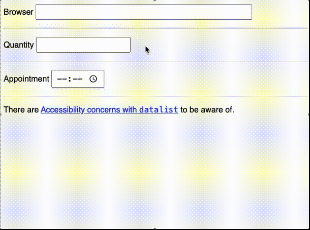 Examples of HTML and providing autofilter dropdown